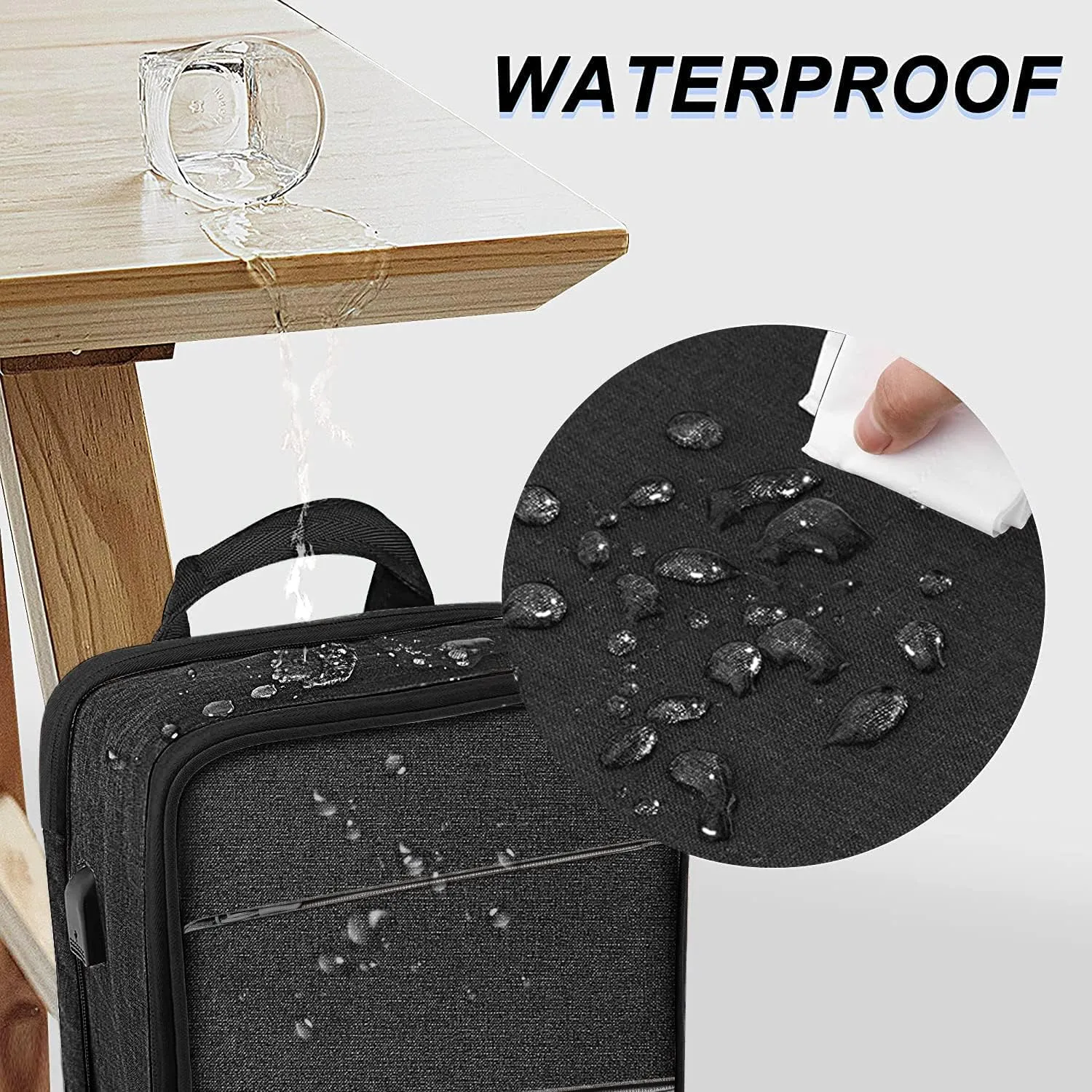 ZINZ Slim & Expandable Laptop Backpack Water Resistant Travel Backpack Compatible with MacBook Air/Pro 13-14 inch XPS 13 Surface 13.5" and Most 13-14 inch NoteBooks,B01K01