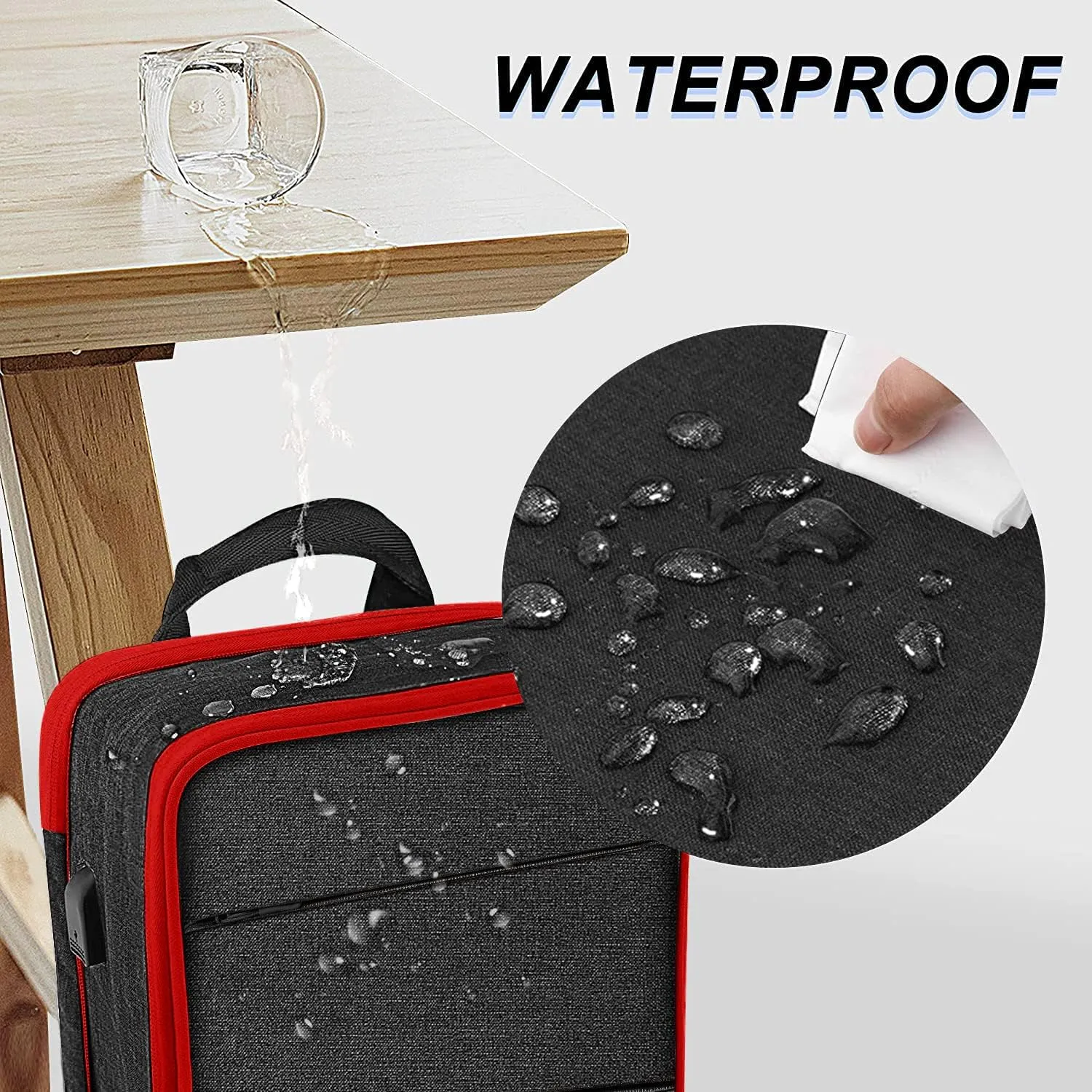 ZINZ Slim & Expandable Laptop Backpack Water Resistant Travel Backpack Compatible with MacBook Air/Pro 13-14 inch XPS 13 Surface 13.5" and Most 13-14 inch NoteBooks,B01RD01