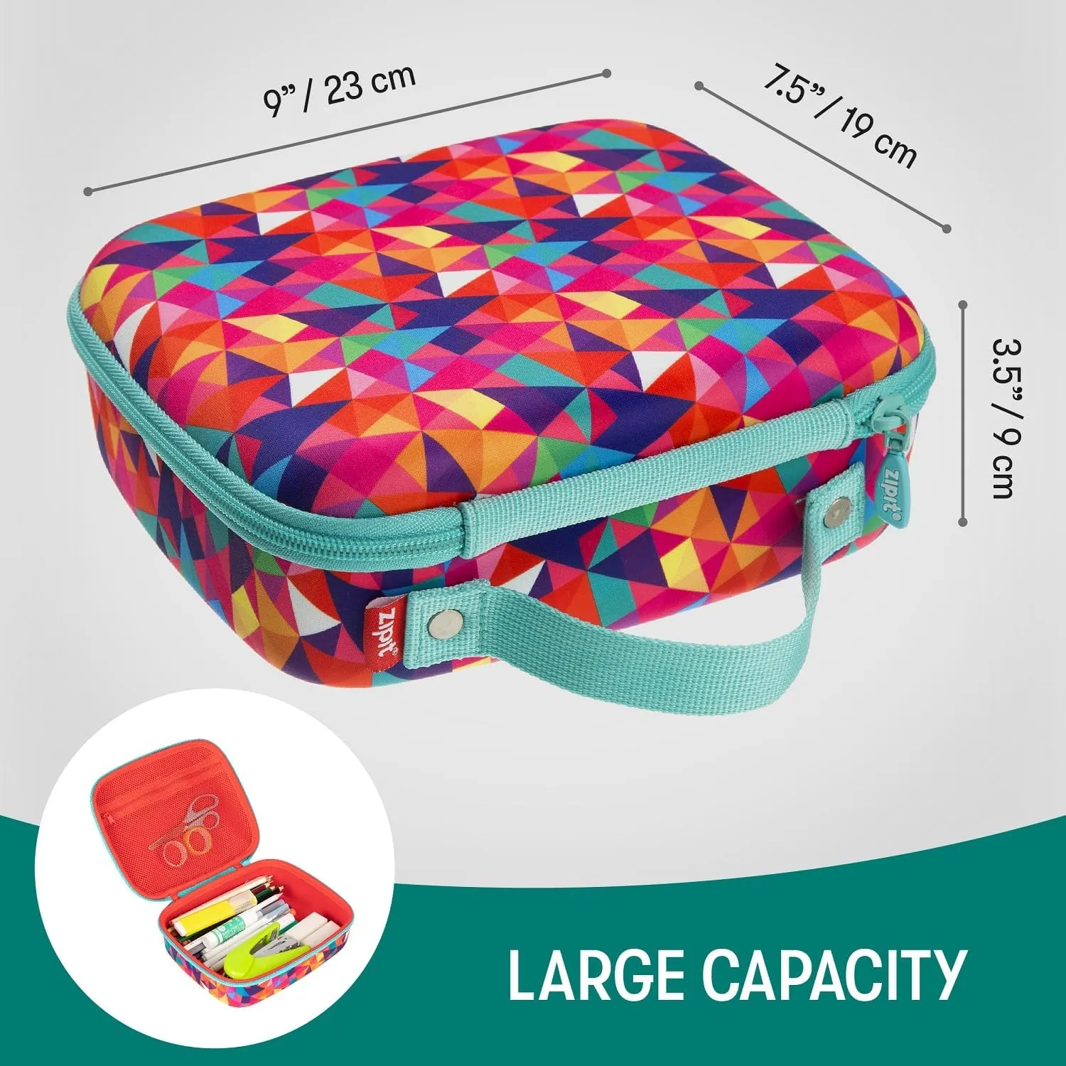 ZIPIT Colorful Pencil Box for Boys and Girls Pencil Case for School Large Capacity Pencil Pouch