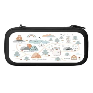 ZZhua Animals Adventure Map Carrying Case Compatible With Nintendo Switch/Switch Oled Protective Hard Shell Travel Pouch 10 Game Cartridges